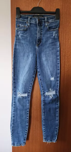 Nobody Denim Ladies P7172 Siren Skinny Ankle High Rise Riot Jeans Size 26