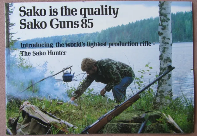 1985 Sako Guns Catalog Introducing World’s Lightest Production Rifle Finland
