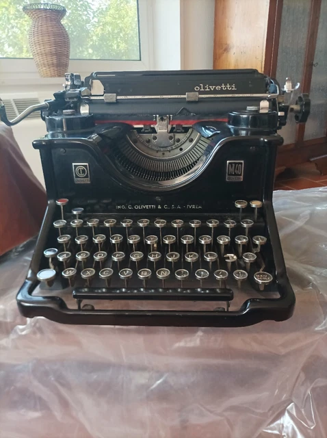 Antica Macchina Da Scrivere Olivetti M40 Anno 1935