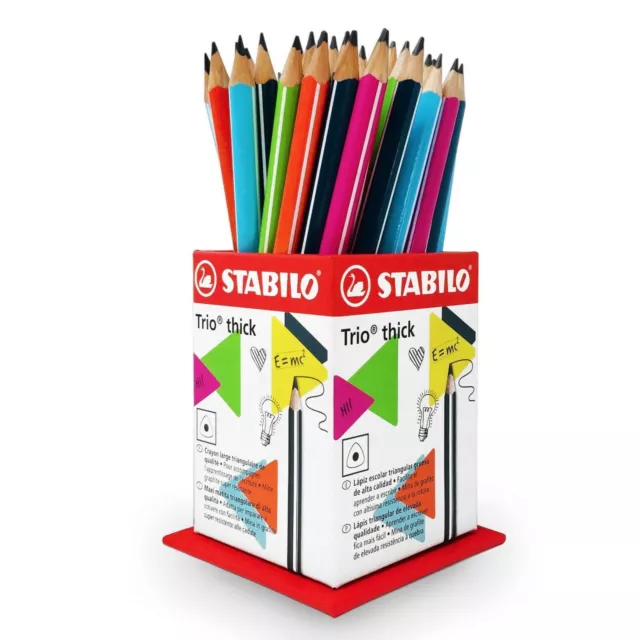 Stabilo Trio Thick Easy Grip Pencils - Set of 3 HB Pencils - 5