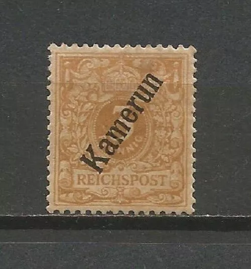 Reich Auslandspostamt kolonien Kamerun 1897 Mi 1B MH*