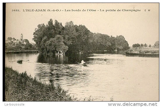 95 L'ISLE ADAM - Les bords de l'oise - la pointe de Champagne