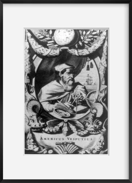 Vintage photograph: Amerigo Vespucci