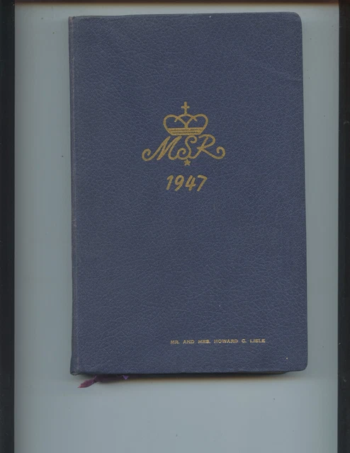 1947 "Michigan Social Register" (Henry Ford To Gov. Murray Van Wagoner, 431 Pg.)