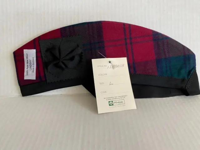 Maban Glengarry Piper Hat Lindsay Made Scotland Large Wool NWT SHIPS FREE
