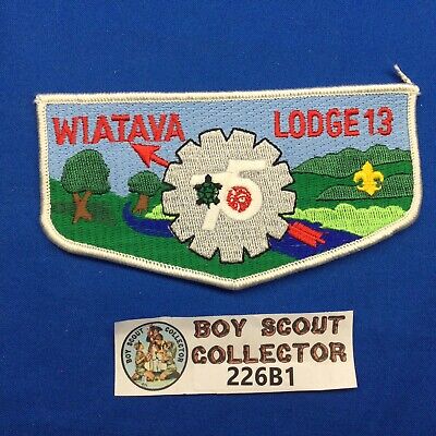 Boy Scout Wiatava Lodge 13 S17 75th Order Of The Arrow Flap Patch CA