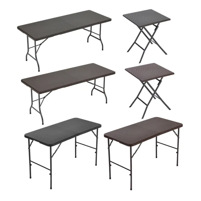 6ft / 1.82M Lifetime Folding Trestle Table Commercial Grade - BLACK