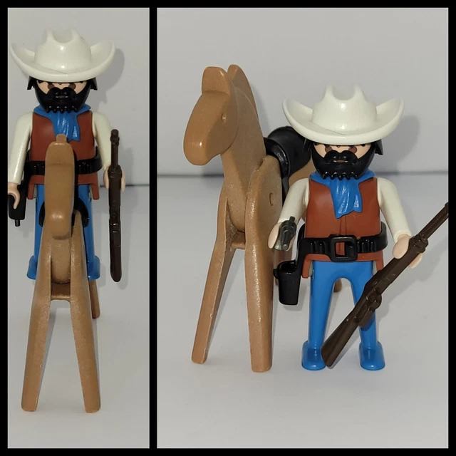 PLAYMOBIL PERSONNAGE Cowboy A Cheval P203- 23 EUR 5,06 - PicClick FR