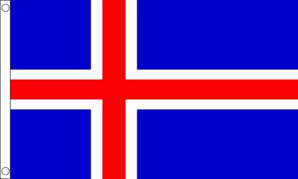 Iceland Flag Giant 8 x 5 FT -  Massive Huge 100% Polyester - World Cup 2018