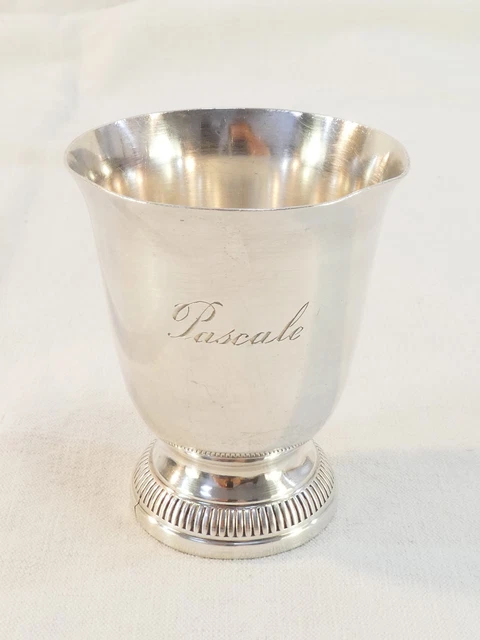 Timbale Evasée Perles - Argent Massif · Maison de la Médaille