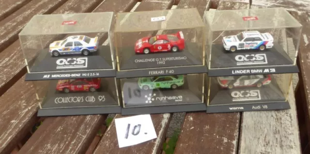 Herpa Konvolut 1:87 H0, 6 Stück PKW-DTM Rennwagen BMW, Ferrari, MB Mercedes,Audi