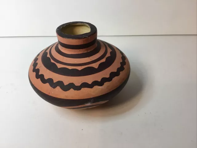 Vintage Small Terra Cotta Pottery Vessel Vase