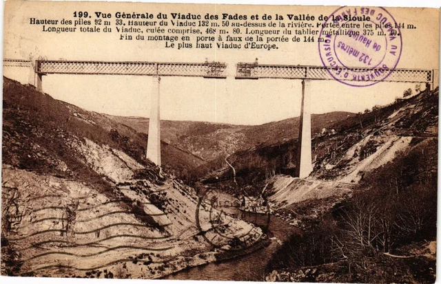 CPA General view of the FADES Viaduct and the SIOULE Valley (222069)