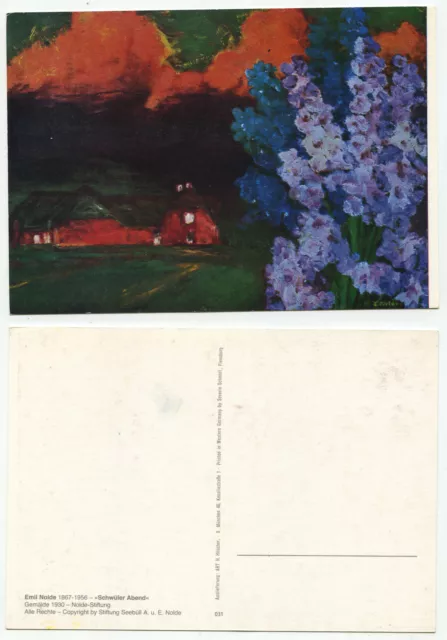 02218 - Emil Nolde: Schwüler evening - old postcard