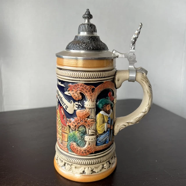 ARMIN BAY LIMITED Edition Hand Painted Beer Stein Mug with Lid $54.53