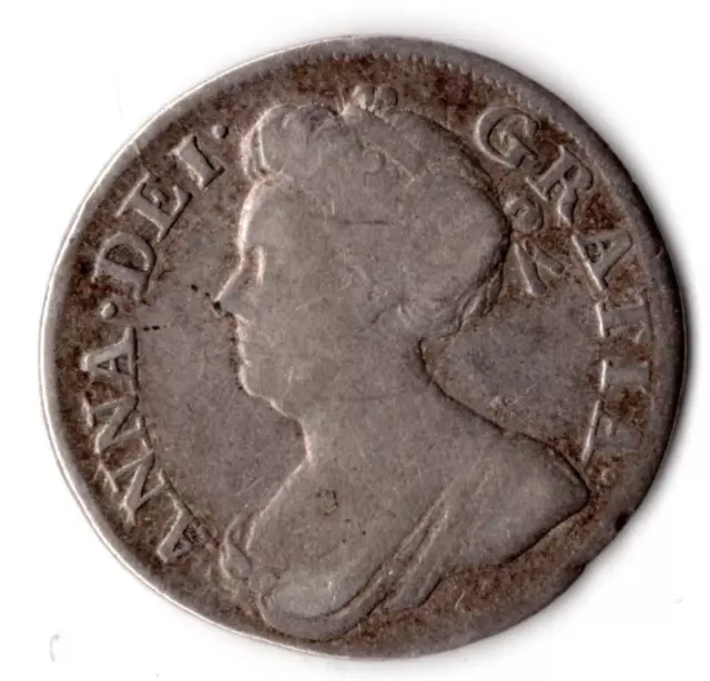 1710 Maundy Fourpence. Queen Anne. Silver (.925) 1.9g 18mm. Collectable Grade 2