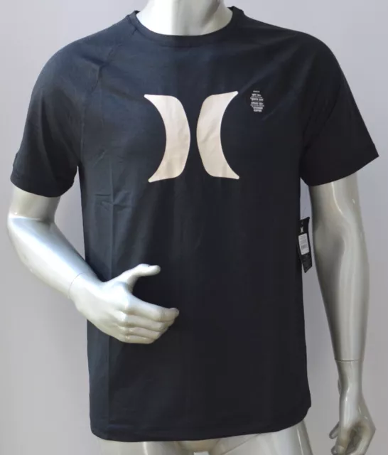 HURLEY Mens Printed T Shirt - BLACK - SIZE - S,M,L  & XL - NEW - DRY FIT