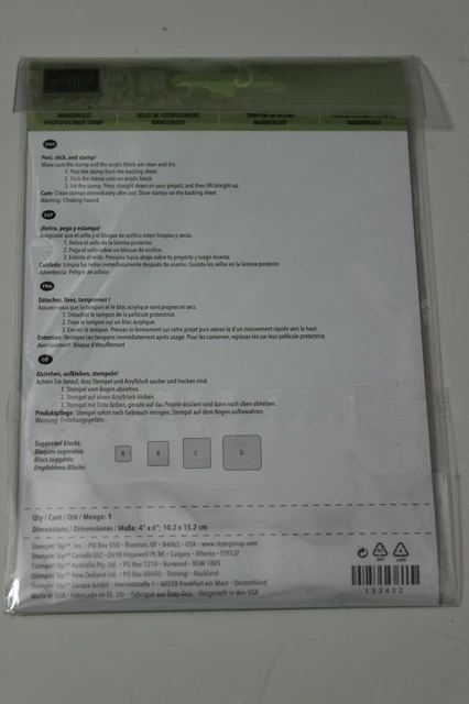 Juego de estampillas Wanderlust Stampin Up