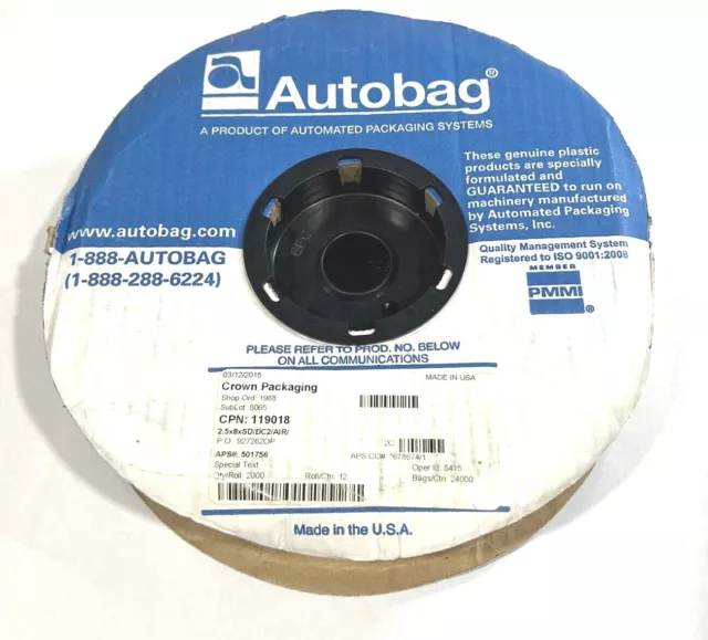 Autobag Crown Packaging 2.5x8xSD/DC2/AIR 119018