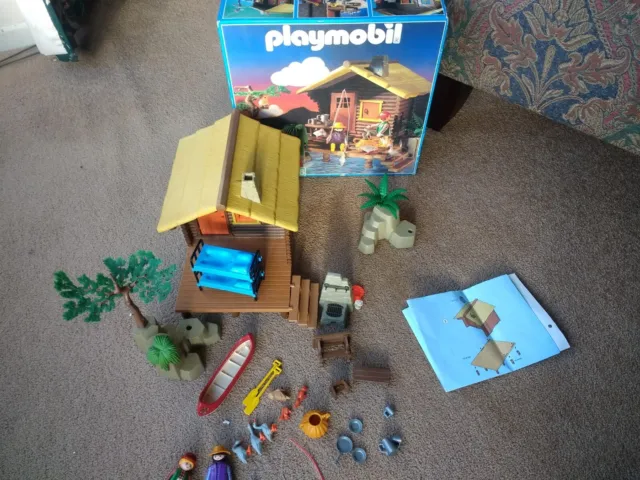 ② Playmobil vintage 3826 - cabane du pêcheur - année 1995