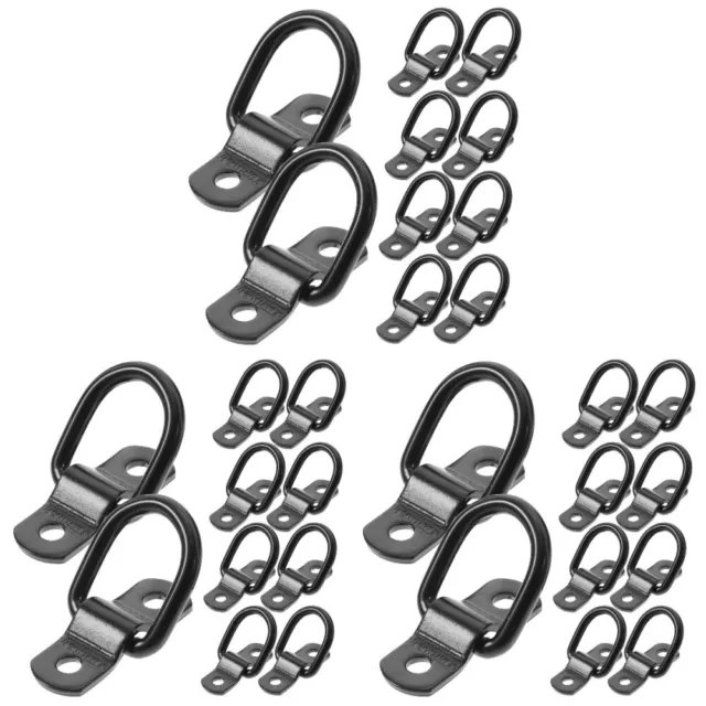 30 Pcs Steel D Ring Tight Anchor Hook Tie down for Trailer Heavy Duty Wagon