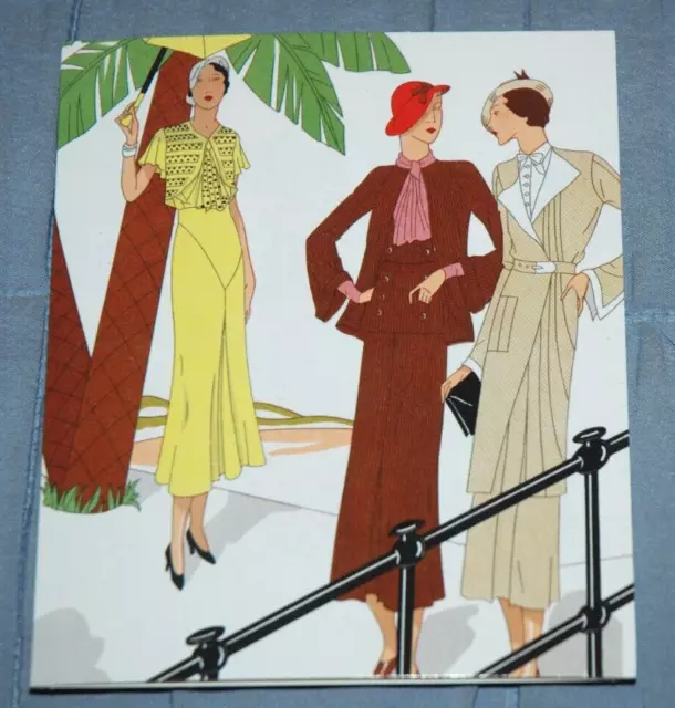 Art-Goût-Beauté: Sommermode, 1932 - ART DECO LEERE GRUSSKARTE, NEU