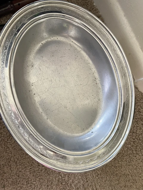 UPRR Union Pacific Railroad International Silver Soldered oval platter 12 inch