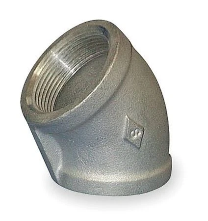 Zoro Select 4381030910 4" Fnpt Ss 45 Degree Elbow