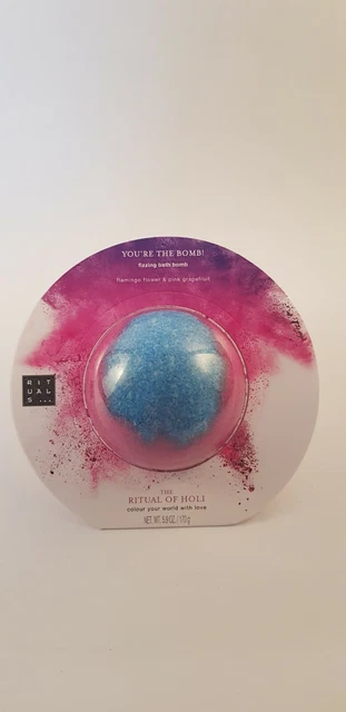 RITUALS THE RITUAL HOLI Fizzing Bath Bomb flamingo flower pink ...