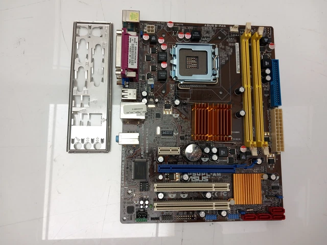 ASUS P5QPL-AM SOCKET LGA775 DDR2 Micro ATX Motherboard With I/O Shield ...