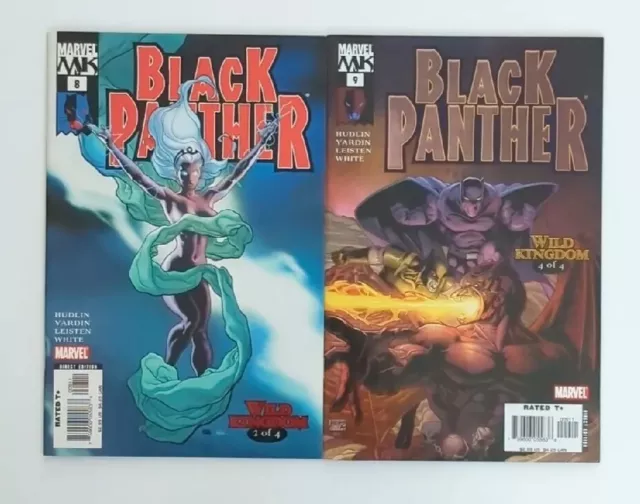 Lot Of 2 2005 Marvel Black Panther Comics #8 & 9 VF/NM