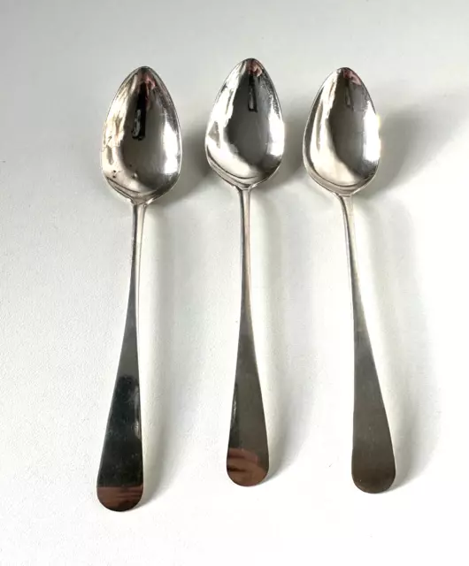 1804 Scottish Provincial PAISLEY Sterling Silver Set of 3 Tea Spoons W.Hannay 3