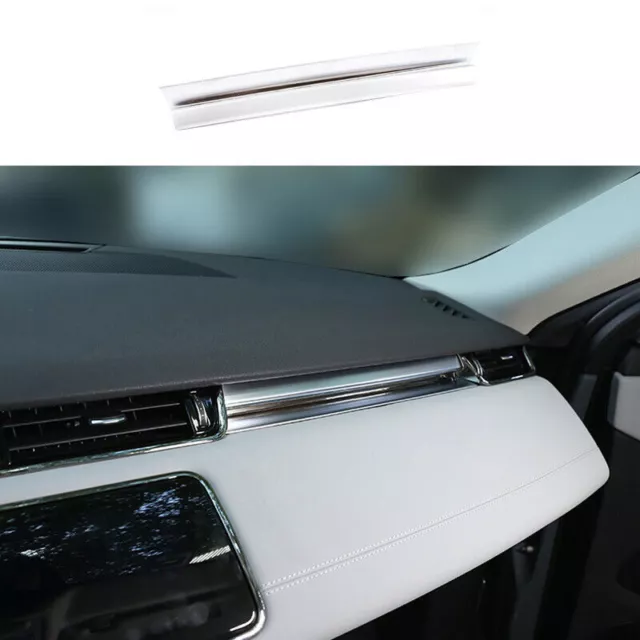 For Land Rover Evoque 2020-24 Matte Silver Central Console Instrument Strip Trim