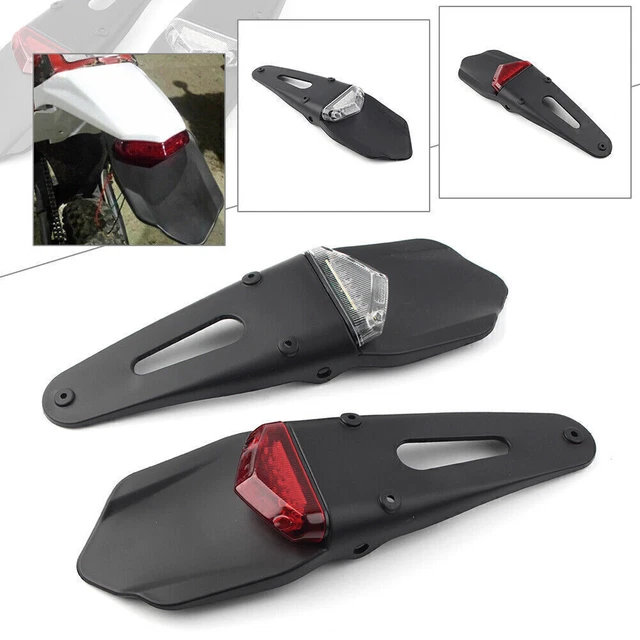 1x Universal  Motorcycle Motorcross Tail Light Dirt Bike Fender LED Off-Road