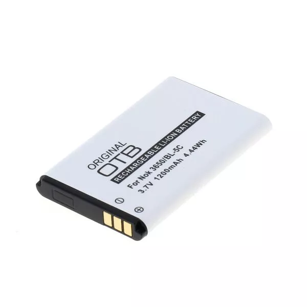 Akku für Nokia 3650, C2-01, N91 / BL-5C (1200mAh/4,44Wh)