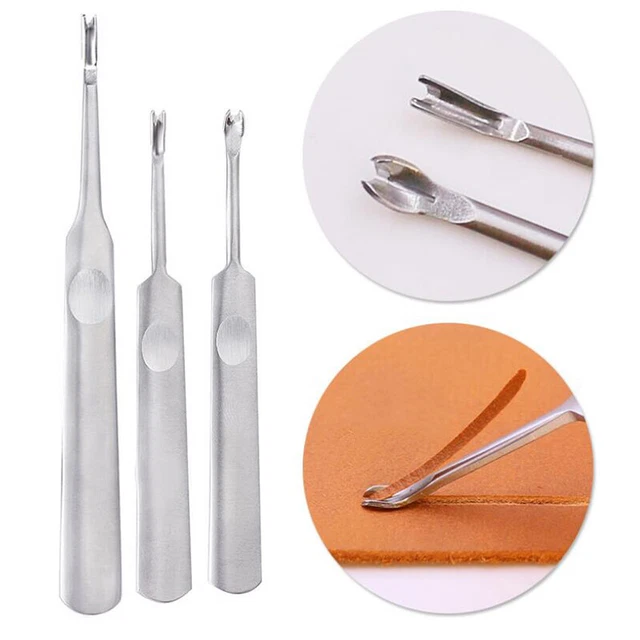 Leather Leathercraft Stitching U V Shaped Groover Skiving Edge Beveler Tools-RZ