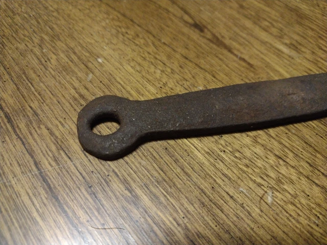 Antique 1800s Hasp Barn Door Latch Gate HAND FORGED BLACKSMITH WROUGHT IRON 2