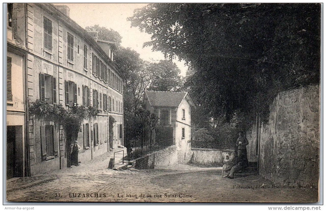 95 LUZARCHES - le haut de la rue saint come