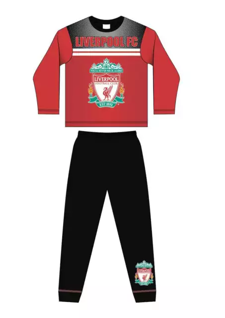 Pigiama Ufficiale Liverpool FC Pigiama Pigiama Ragazzi Bambini Bambini Età 5 6 8 10 12 Anni