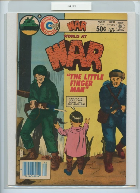 War #24, NM/NM+, 1980, STUNNING DICK GIORDANO "KOREAN WAR-LITTLE FINGER MAN"C/A