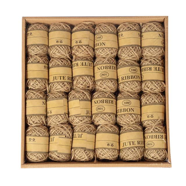 24 rotoli corda fai da te etichetta casa artigianato regalo decorazione confezionamento