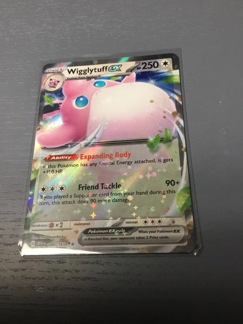 Pokemon Tcg 151 Ex Double Rare Wigglytuff Card 040/165 Freshly Packed