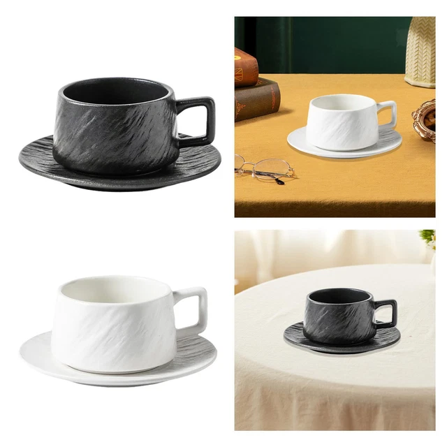 2 Tasses à Thé En Porcelaine ASA Coppa Ferro - 0,2 L - Couleur Marron Nuancée Unique - 7,5x7,5 Cm
