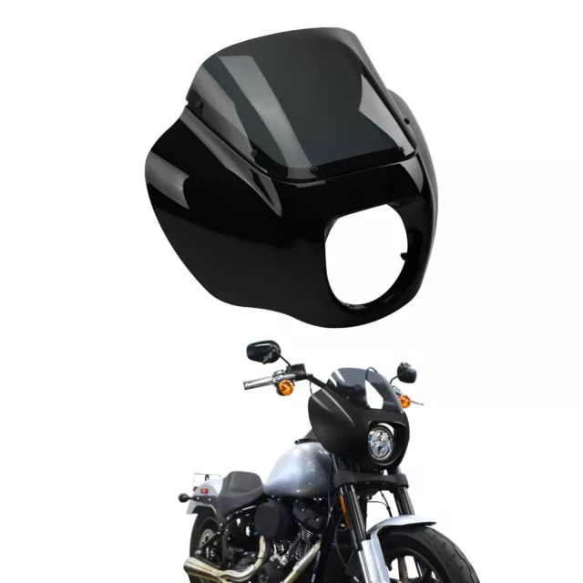 Fairings フェアリング +ハーレーソフトアイルローライダーFXLR 18-22エレクトリックブルーにフィット Fairing Windshield  Fit For Harley Softail Low Rider FXLR 18-22 Electric Blue 激安販促品 