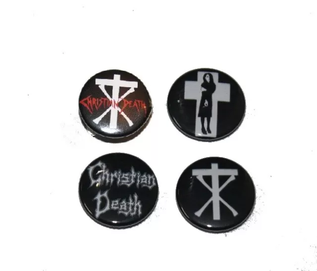 Button / Pin - Christian Death - verschiedene Motive (Deathrock Gothic Postpunk)