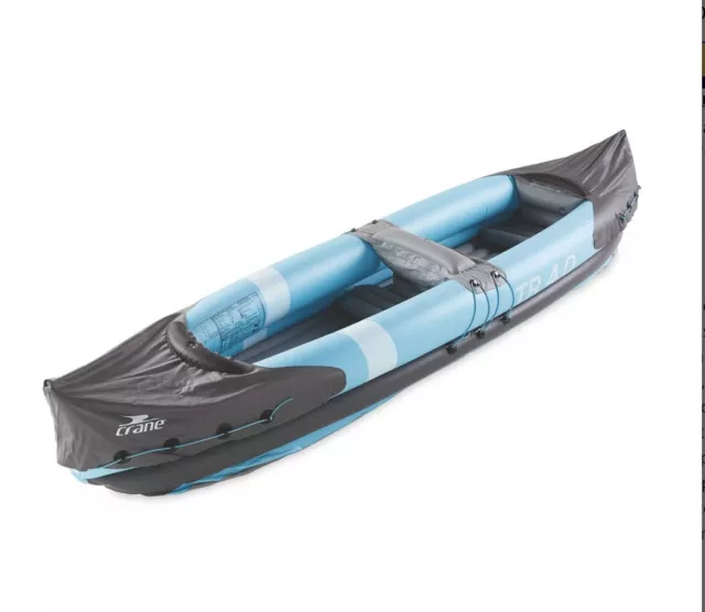 KAYAK CANOE CRANE TR 4.0 Inflatable 2 two person double paddle oar storage  bag £80.00 - PicClick UK