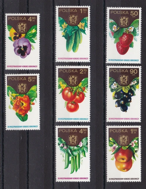 Polen postfrisch MiNr. 2329-2336 Internationaler Gartenbaukongress, Warschau