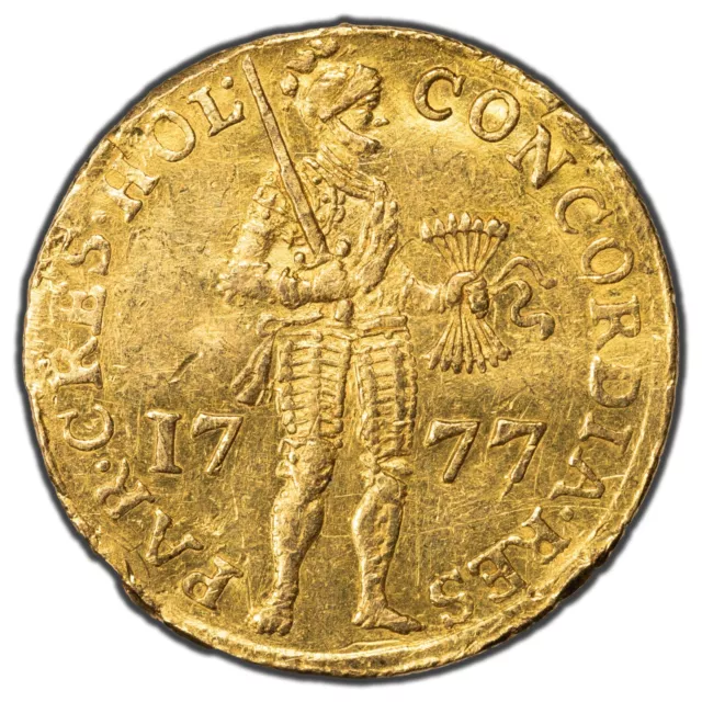 1777 Netherlands One Ducat Gold Coin