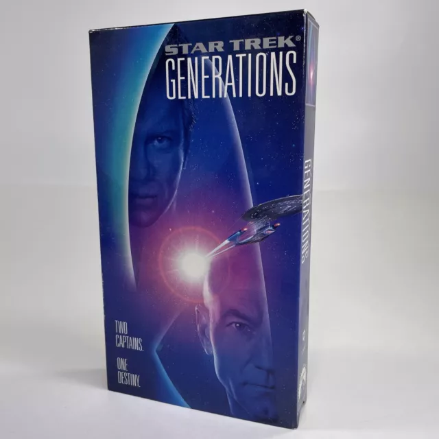 STAR TREK GENERATIONS (VHS, 1994) Patrick Stewart, William Shatner ...