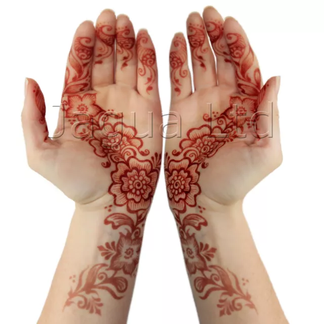 1 kaufen und 1 kostenlos erhalten! Henna Mehndi Tattoo Stift KOSTENLOSER VERSAND & BOGOF! Natürliches rot/braun tq 2